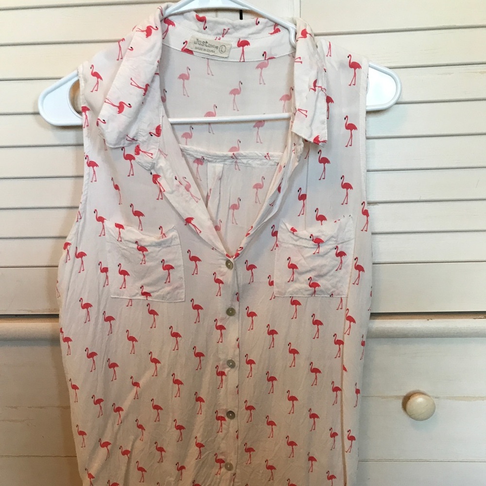 Size large flamingo tank